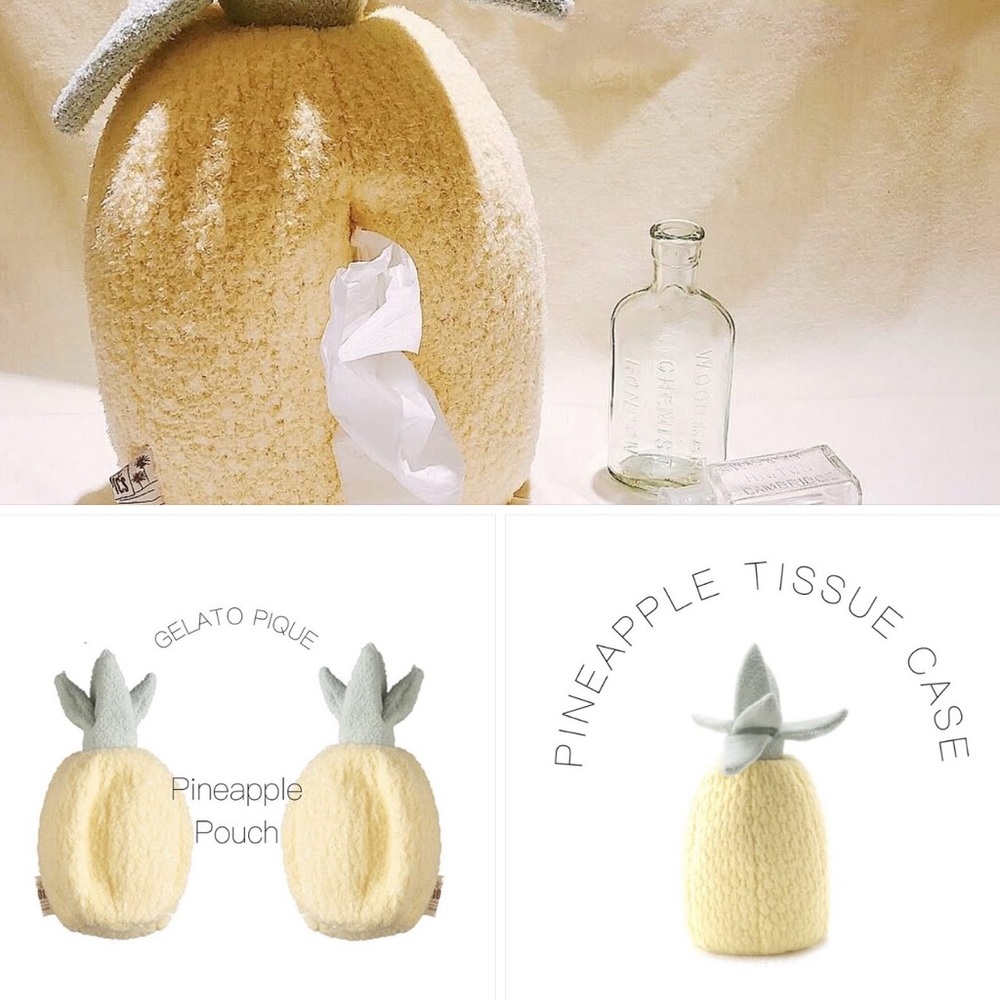 Gelato Pique Pineapple Tissue Case - Yellow